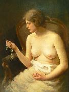 Stanislav Feikl Nude girl by Czech painter Stanislav Feikl, oil painting artist